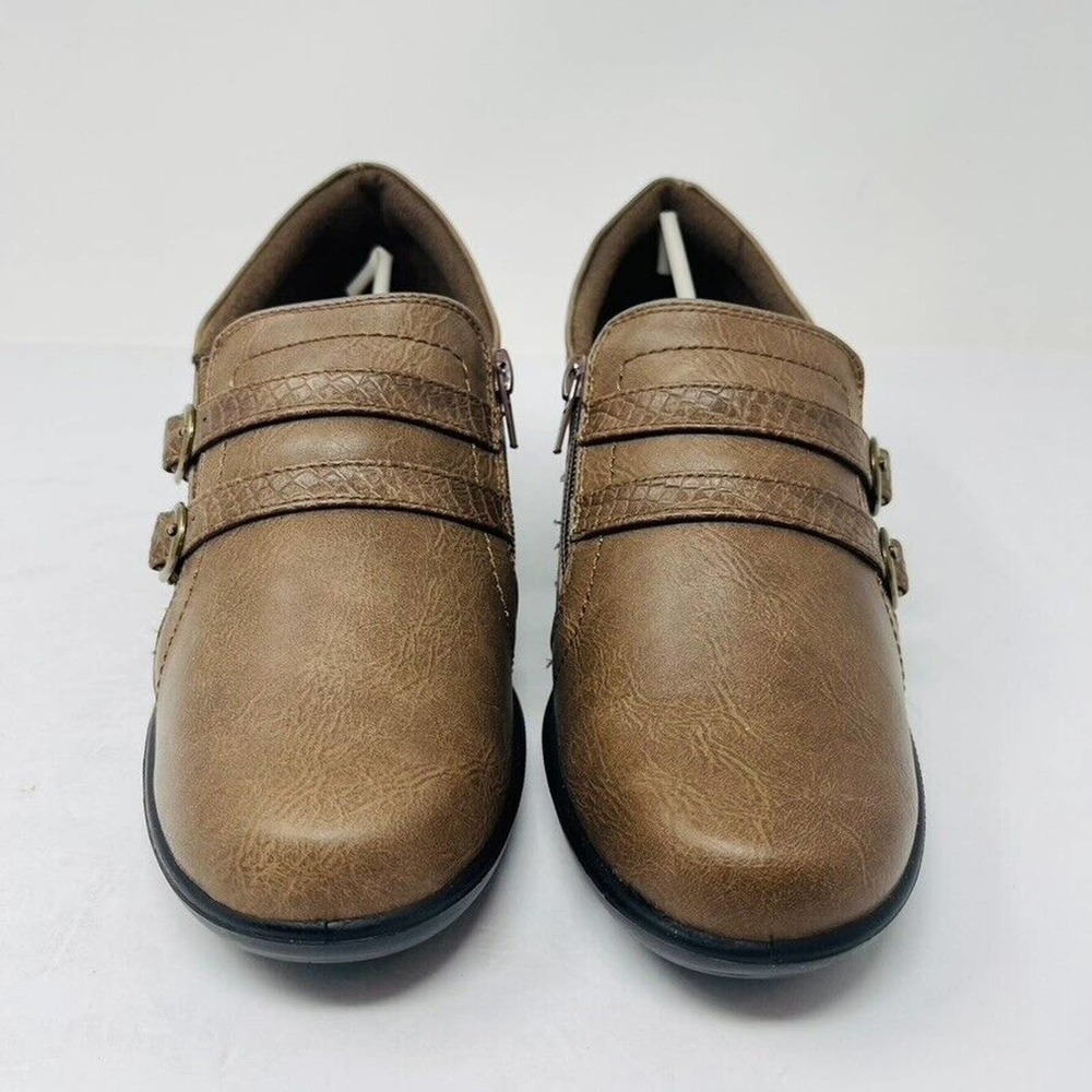 New‎ Easy Street Womans Sz 8.5M Stroll Ankle Boots Shoe Brown Vegan Leather NIB - Picture 4 of 8